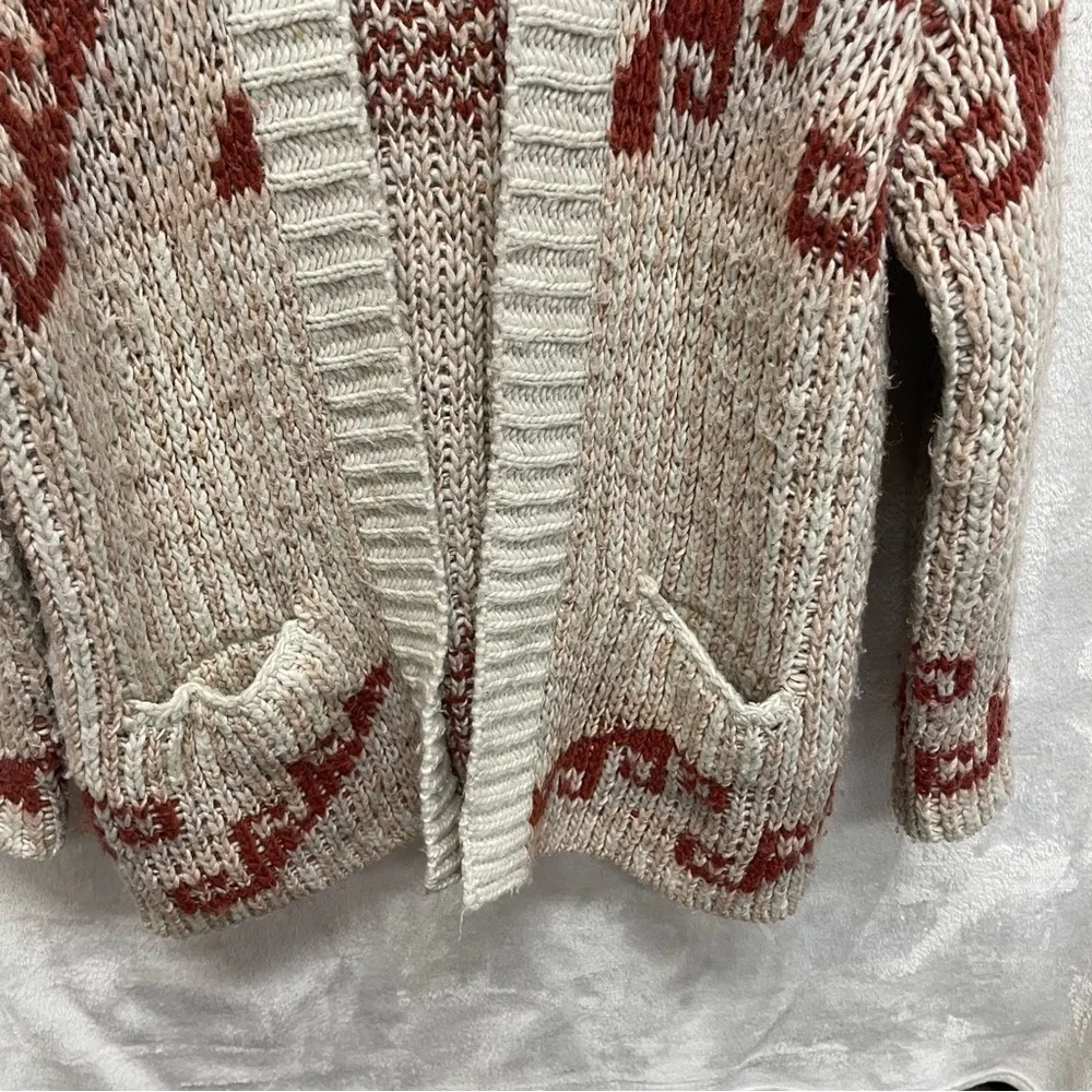 Free People Time and Again Chunky Knit Oversized Open Front Cardigan small